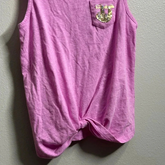 So Girls Kids Pink/lilac Knot Tank Top Size 10. - Picture 3 of 7